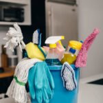 cleaning-supply-bucket-in-kitchen