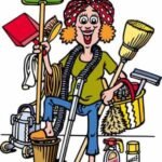 cleaning woman