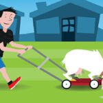 Environmentally friendly lawnmower.